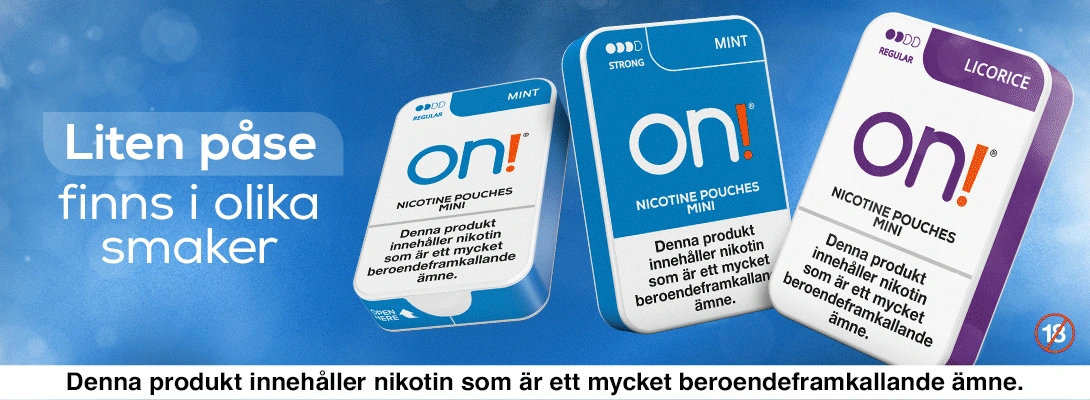 on! Nikotinp&aring;sar