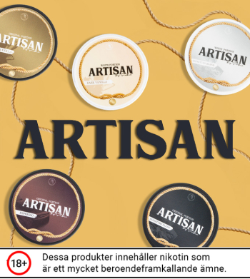 Different artisan snus portions