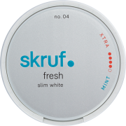 Skruf Fresh No. 4 Mint Xtra Strong Slim White