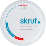 Skruf Superwhite No. 55 Fresh Mint Ultra Strong Slim