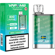VapeM8 Crystal Box Mint Tuggummi 14,9mg