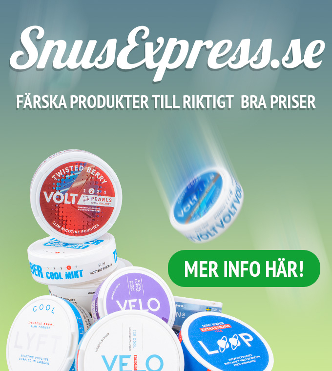Färska produkter till riktigt  bra priser – SnusExpress  finns nu äntligen i Sverige
