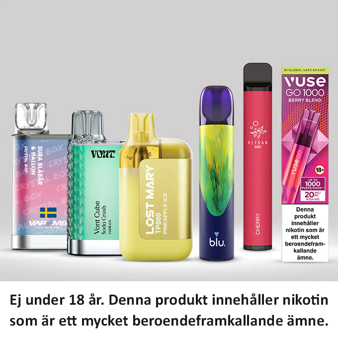 Upptäck vårt utbud med engångs vape