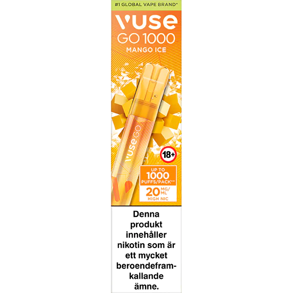 vuse go mango ice Köp Vuse GO 1000 Mango Ice 20 mg Vape