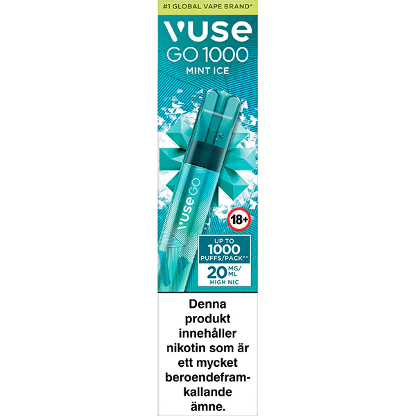 elfbar nachfüll pod läuft aus Vuse GO 1000 Mint Ice Disposable Vape main image 1