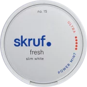 Skruf Fresh No. 15 Power Mint Ultra Strong Slim White