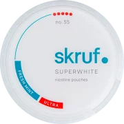 Skruf Superwhite No. 55 Fresh Mint Ultra Strong Slim