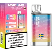 VapeM8 Crystal Box Blå Hallon Lemonad 20mg